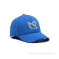 Sombrero de gorra de béisbol bordado azul